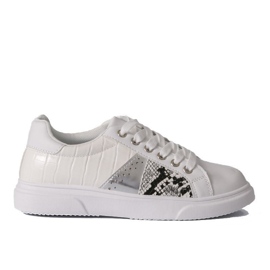 Weiße stylische Damen Sneaker BK928-9