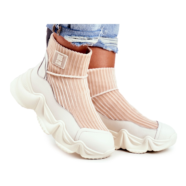 Damen Hohe Sportschuhe Big Star Weiß GG274608