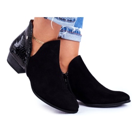 Damenstiefel Maciejka Leder Schwarz Schlange 04091-72