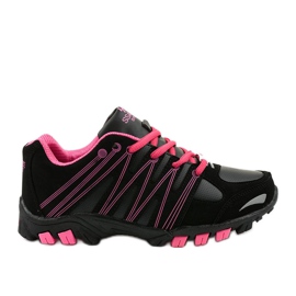 Schwarzes Damen-Sport-Trekking W118 rosa
