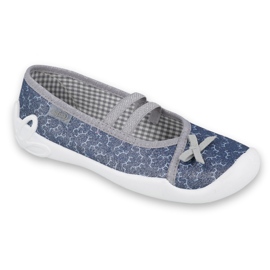Befado Kinderschuhe 116Y275 navy blau grau