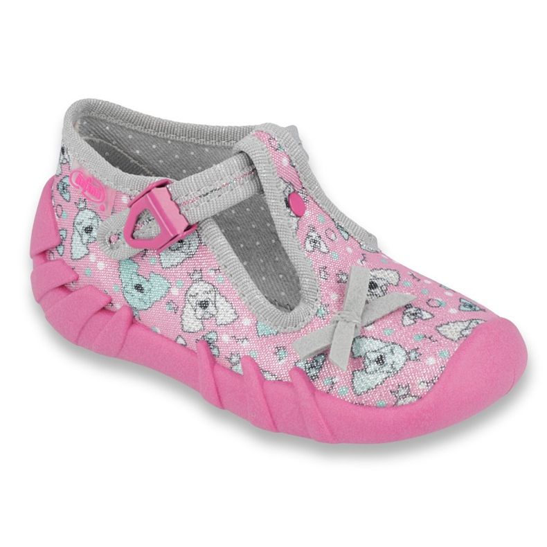 Befado Kinderschuhe 110P387 rosa grau