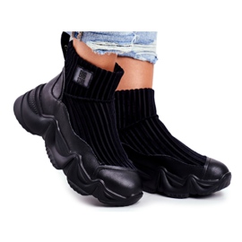 Damen High Sportschuhe Big Star Schwarz GG274607