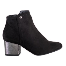 Goodin Schwarze Wildlederstiefeletten