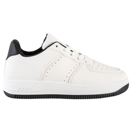 SHELOVET Turnschuhe auf Paltform weiß