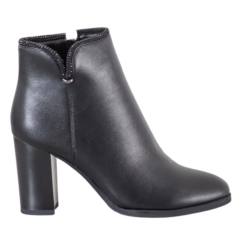 Goodin Elegante Stiefel mit Kristallen schwarz
