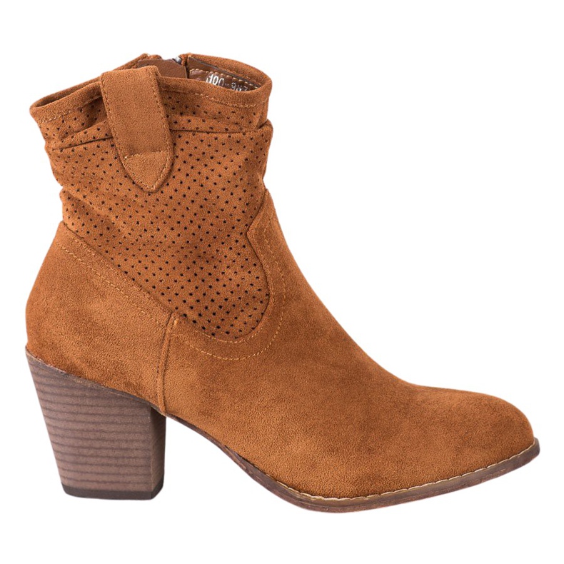 Bestelle Klassische durchbrochene Cowboystiefel braun