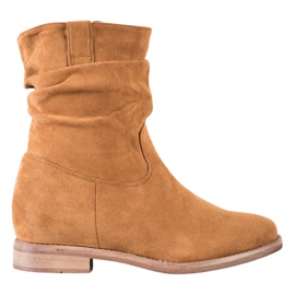 Cowboystiefel auf dem VINCEZA Keil braun