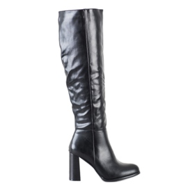 Goodin Klassische Stiefel mit Öko-Leder schwarz