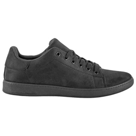 SHELOVET Schwarze Wildleder Sneakers