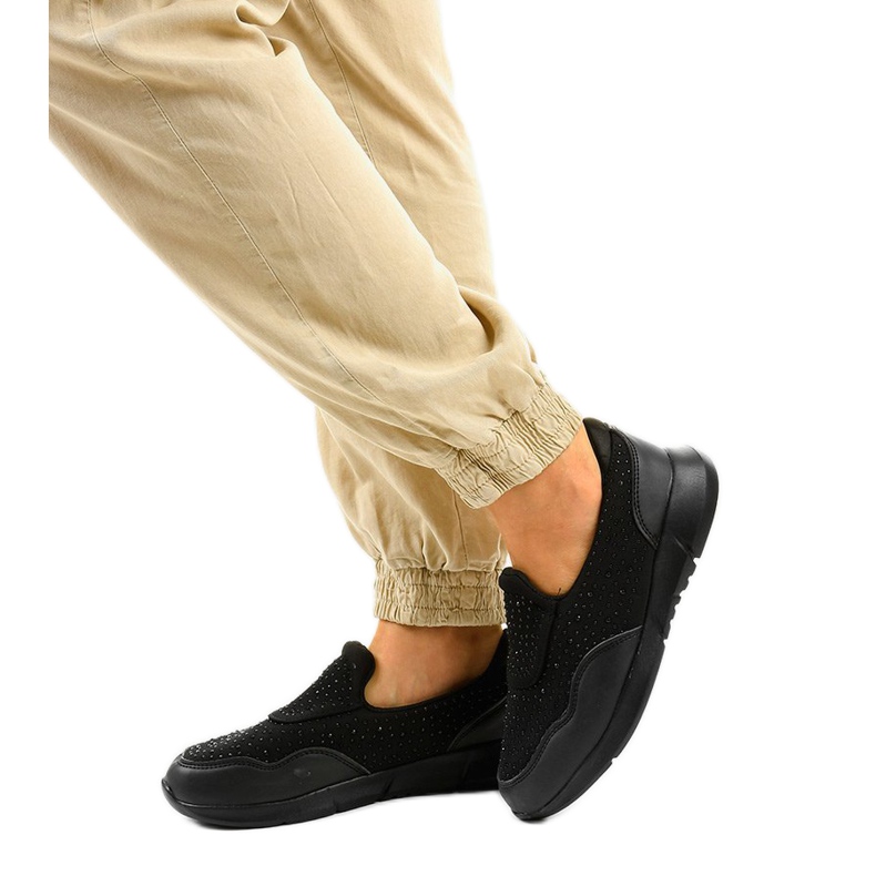 Schwarze B84 Sportschuhe zum Hineinschlüpfen