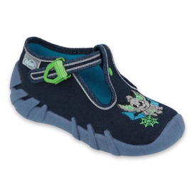 Befado Kinderschuhe 110P388 navy blau grün
