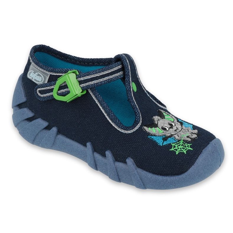 Befado Kinderschuhe 110P388 navy blau grün
