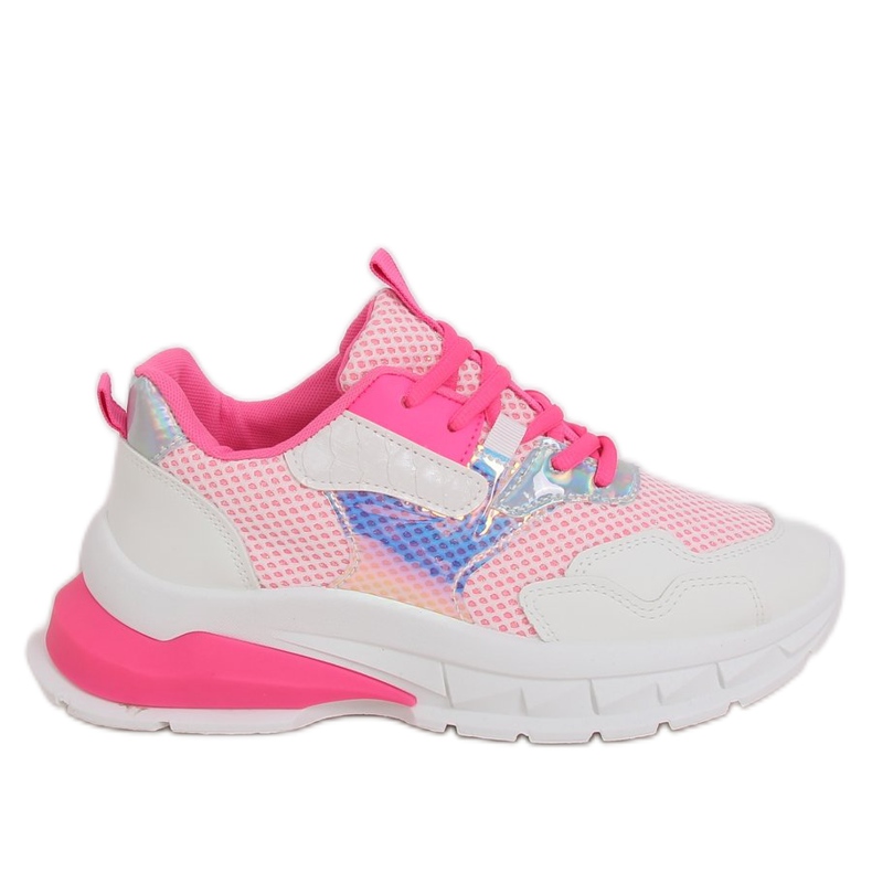Weiße und rosa Sportschuhe BH003 Rose