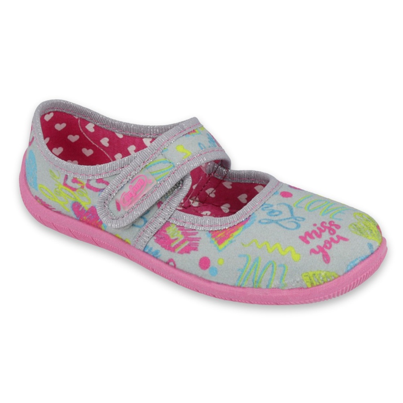 Befado Kinderschuhe 945X430 rosa grau mehrfarbig