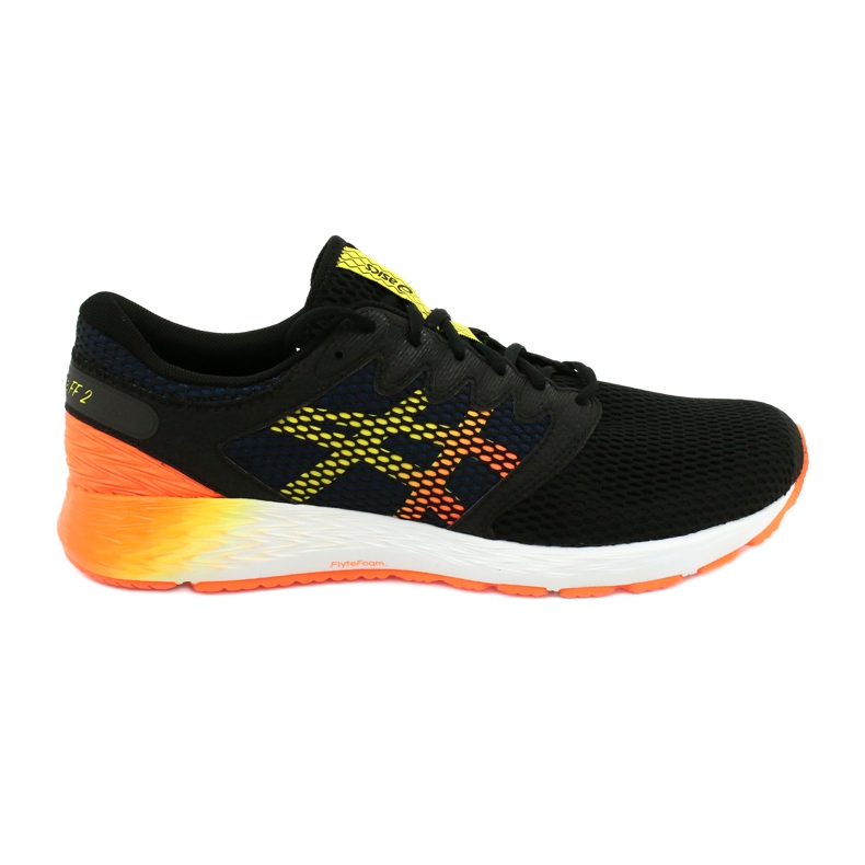 Laufschuhe Asics RoadHawk Ff 2 M 1011A136-005 schwarz navy blau orange gelb
