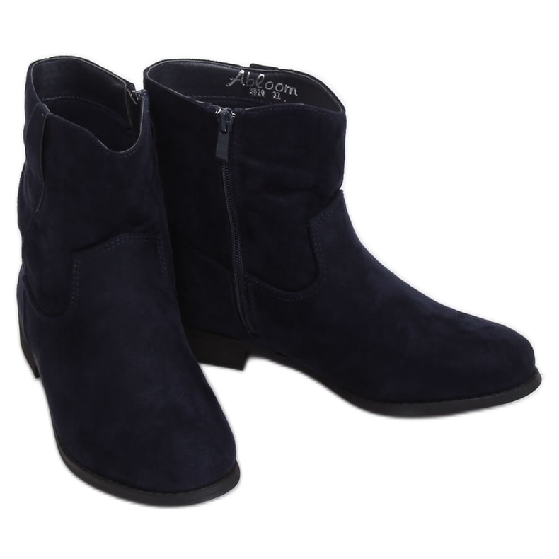 Marineblaue Stiefel für Damen 3820 Blau navy blau