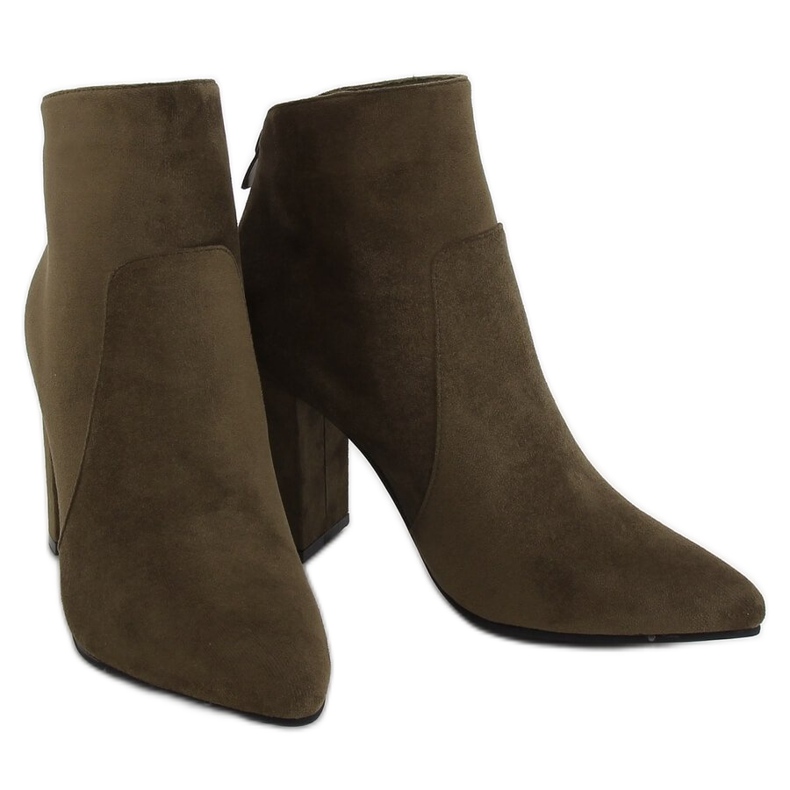 Grüne Stiefel mit hohen Absätzen TX-1802 Dk Green