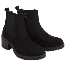 Schwarze Chelsea-Boots, schwarz 4935 Schwarz