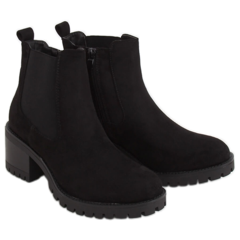 Schwarze Chelsea-Boots, schwarz 4935 Schwarz