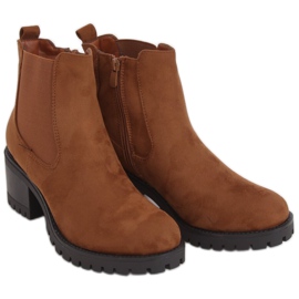 Chelsea Boots High Heels Kamel 4935 Kamel braun