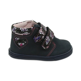 Klettschuhe Mazurek 341 Schmetterlinge, Marineblau