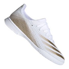 Adidas X Ghosted.3 In Jr EG8225 Fußballschuhe grau / silber, weiß, gold weiß