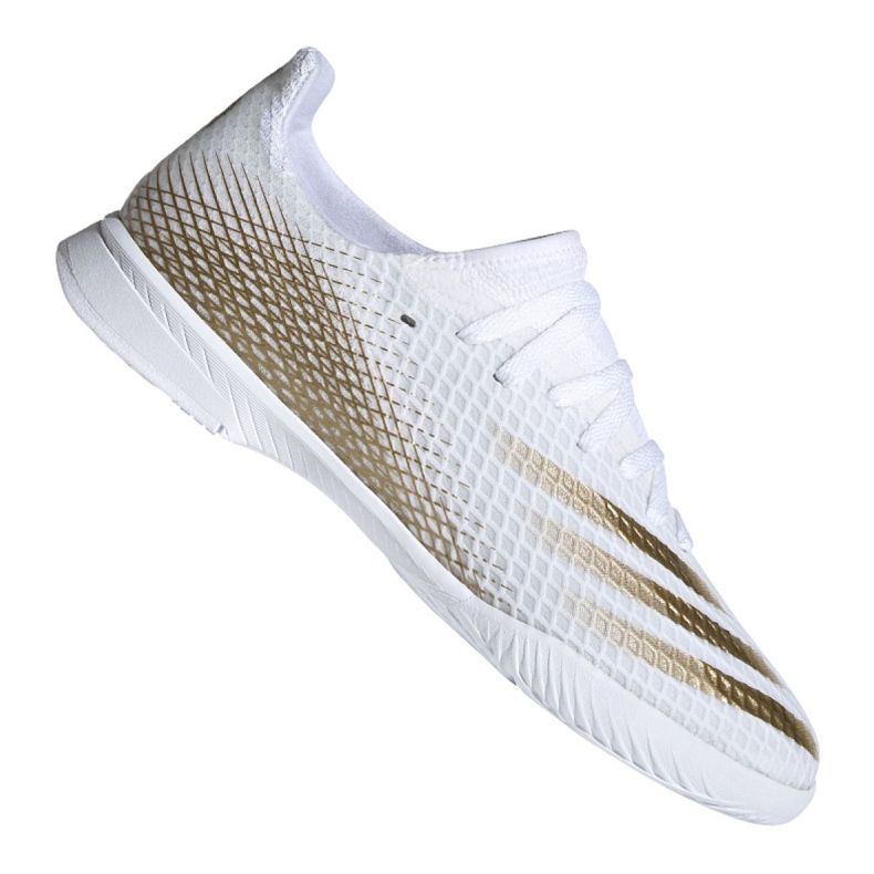 Adidas X Ghosted.3 In Jr EG8225 Fußballschuhe grau / silber, weiß, gold weiß