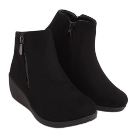 Schwarz Schwarz Keilstiefel E3267 Schwarz