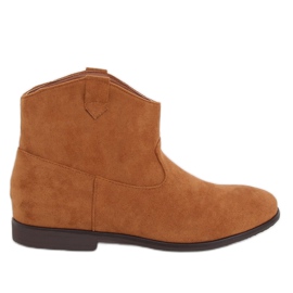 Flache Cowboystiefel camel TX-1876 Camel braun gelb