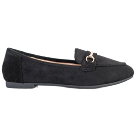 Anesia Paris Elegante Wildleder-Loafer schwarz