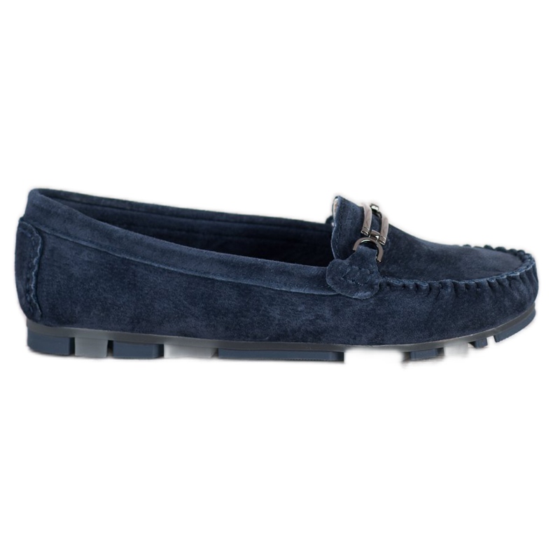 Filippo Loafer aus Leder navy blau blau