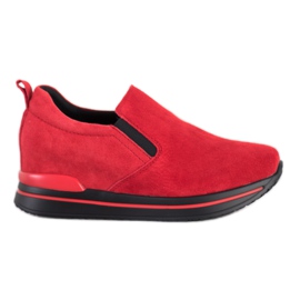 Filippo Slip-On-Schuhe aus Leder rot
