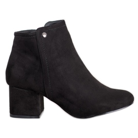 Goodin Schwarze Wildlederstiefeletten