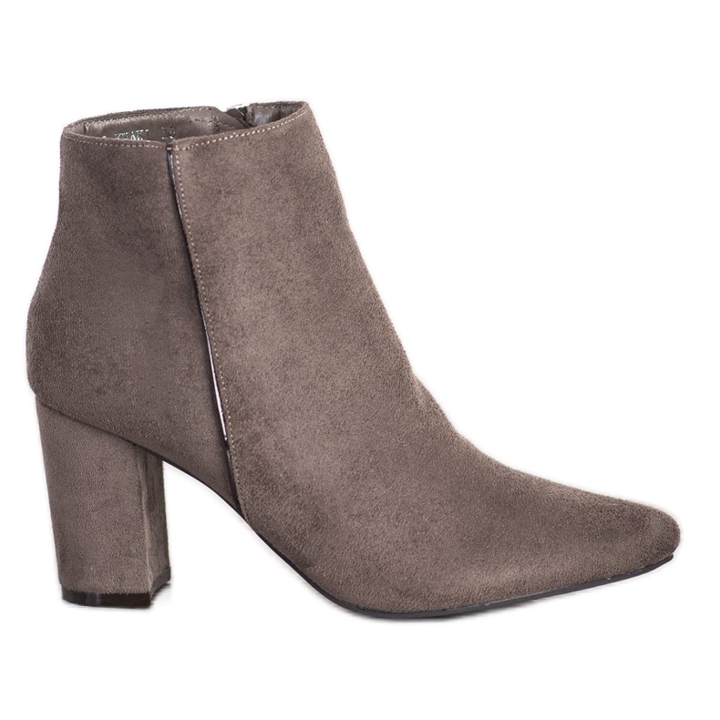 Goodin Elegante Stiefel in Spitz grau