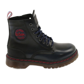 Lee Cooper Stiefel LCJPL-20-01-014 Marine schwarz navy blau