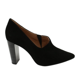 Caprice 24402 Damenschuhe aus schwarzem Wildleder