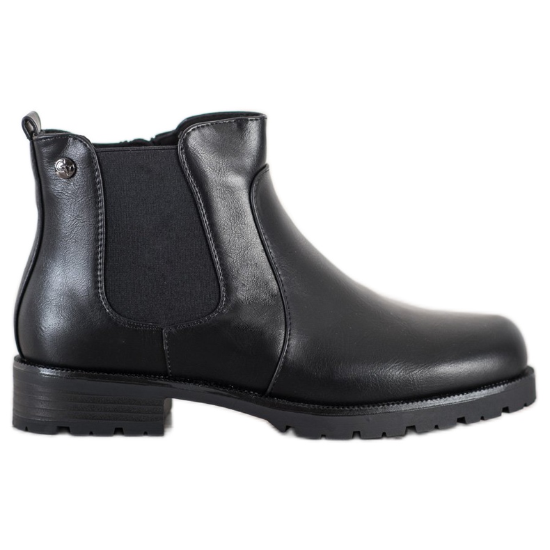 Groto Gogo Chelsea-Boots mit Reißverschlüssen schwarz