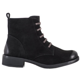 SHELOVET Bequeme Damenstiefel schwarz
