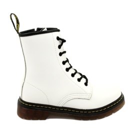 Weiße Stiefel Mckey GL429 WH schwarz