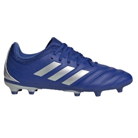 Die adidas Copa 20.3 Fg Jr EH1810 Fußballschuhe weiß blau