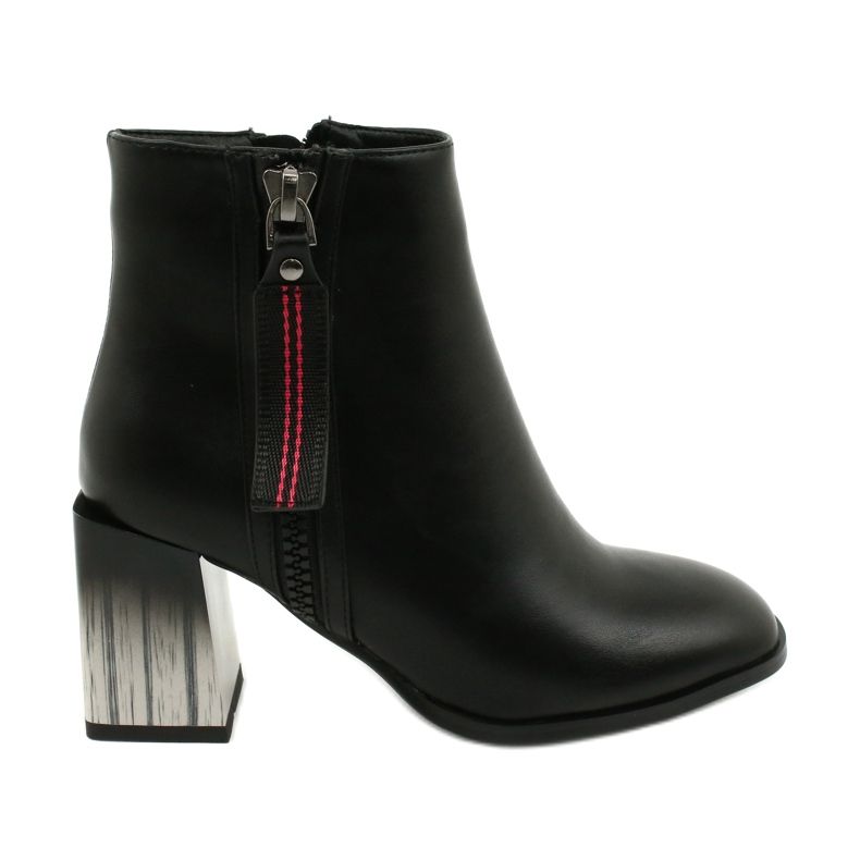 Stilvolle schwarze Damen-Stiefeletten mit hohem Absatz Filippo DBT1548/20 BK