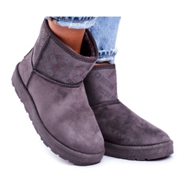 Damen Grau Warme Schneeschuhe Big Star GG274558