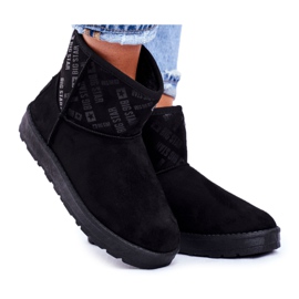 Schwarze schwarze warme Schneeschuhe der Frauen Big Star GG274556