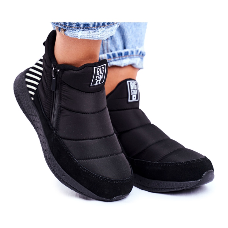 Damen Jugend Schneestiefel Big Star Black GG274470 schwarz