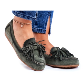 Damen Loafer Maciejka Leder Oliv 04830-24 grün