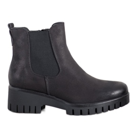 Goodin Chelsea-Boots On Platfortma schwarz