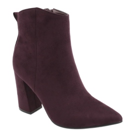 Evento Lila Wildleder Stiefeletten