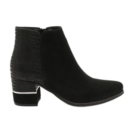 Stilvolle Gamis 4005 Wildlederstiefel schwarz