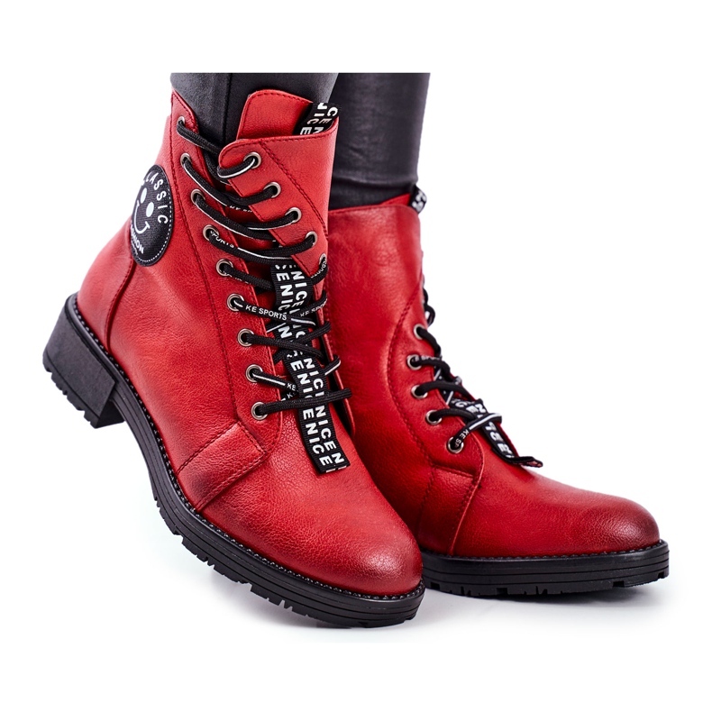 Vinceza Damenstiefel Warm Red Aspen rot